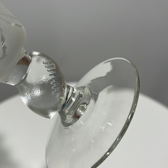 Football Player Pilsner Beer Frosted Stem Glass Libbey Vintage 1990s - Picture 8 of 11